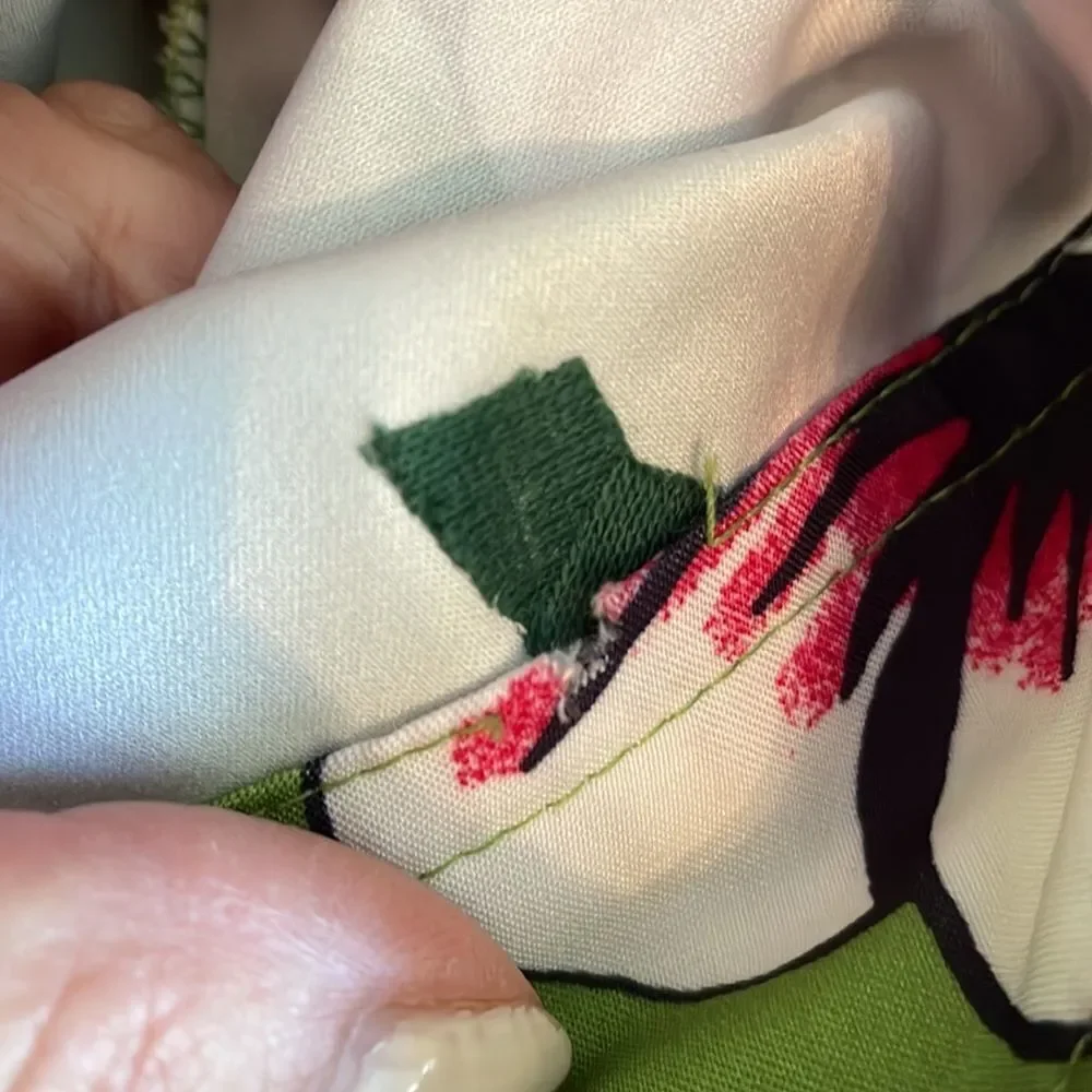 First Wave green & red tropical print board shorts swim trunks‎